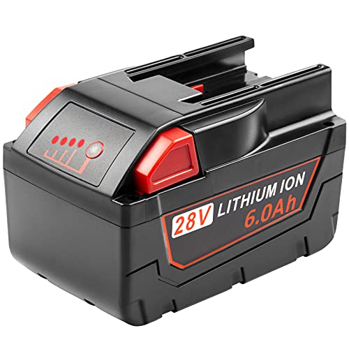 Batería-de-repuesto-Cukect-de-28-V-y-6000-mAh-para-Milwaukee-Mk28-de-alto-rendimiento-para-herramientas-eléctricas-inalámbricas-Milwaukee-Mk28-48-11-2830,-V28,-Mk28B-y-Mk28BX.-Batería-de-iones-de-litio.