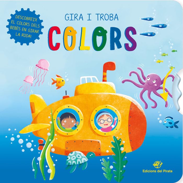 Libro: Gira i troba - Colors: Llibre de cartró amb una rodeta per buscar bebès animals de colors: 1