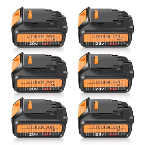 Batería-de-repuesto-KOOMICY-de-20-V-para-Dewalt,-máx.-6-paquetes-de-6000-mAh,-DCB203,-DCB200,-DCB203,-DCB204,-compatible-con-herramientas-eléctricas-inalámbricas-Dewalt-DCD,-DCF,-DCG-Line-Series.