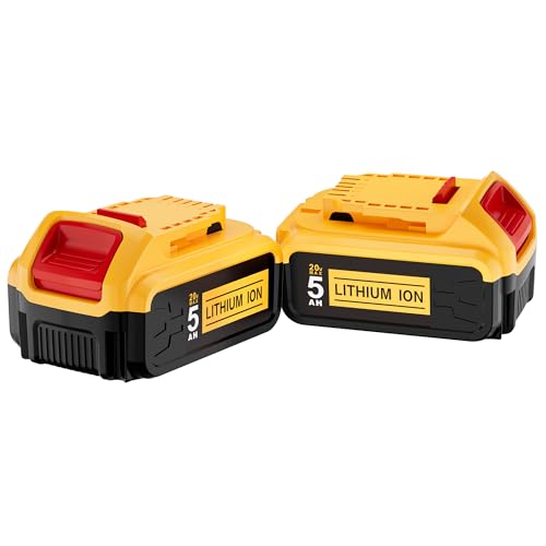 Batería-de-iones-de-litio-de-repuesto-OVECOPO-para-DEWALT-20V-MAX-5-Ah-(paquete-de-2),-compatible-con-todas-las-herramientas-eléctricas-DEWALT-Power+-de-20-V.