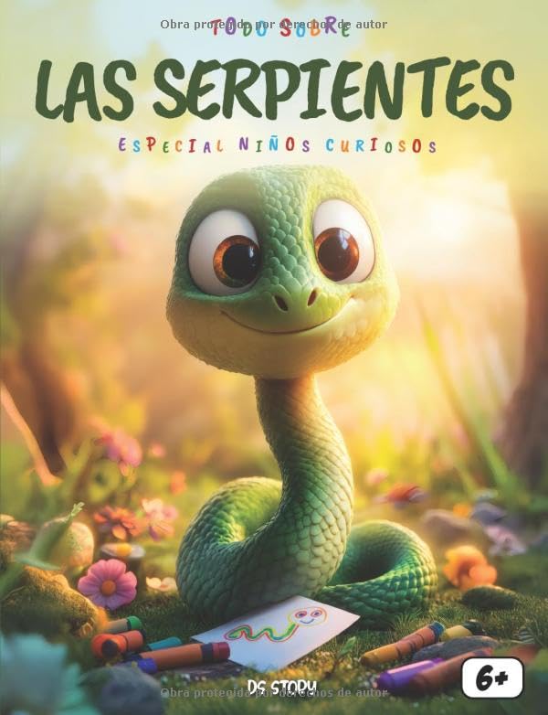 Libro: Todo sobre ¡las Serpientes! – Especial niños curiosos: Descubre el fascinante mundo de las serpientes con datos sorprendentes, aventuras educativas, juegos y páginas para colorear