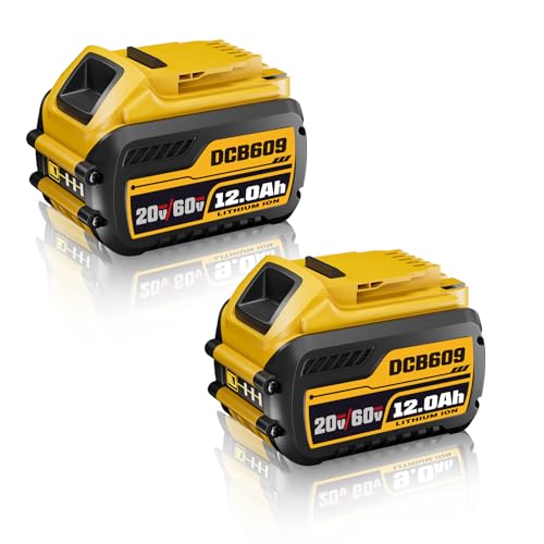 Paquete-de-2-baterías-DCB606-de-12000-mAh-de-repuesto-para-Dewalt-de-20-V/60-V,-compatibles-con-herramientas-eléctricas-inalámbricas-y-cargadores-Dewalt-DCB609,-DCB612,-DCB201,-DCB200,-DCB206-y-DCB207.