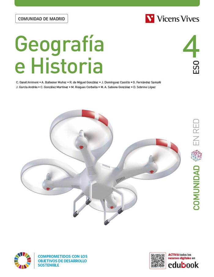 Libro: GEOGRAFIA E HISTORIA 4 MADRID (COMUNIDAD EN RED)
