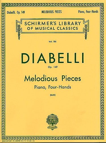 Libro: DIABELLI - Piezas Melodicas Op.149 para Piano a 4 manos (Klee)