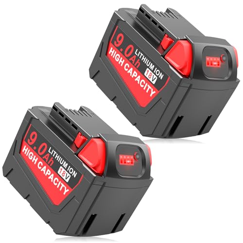 Batería-de-litio-de-9000-mAh-y-18-V-para-Milwaukee-48-11-1840,-48-11-1828,-48-11-1820,-48-11-1815,-48-11-1850,-48-11-1890-y-2646-22CT-(9,0-Ah)-de-alto-rendimiento-para-herramientas-eléctricas-inalámbricas.
