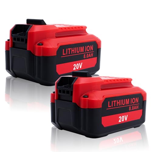 Paquete-de-2-baterías-de-repuesto-Cheerlark-Upgrade-de-20-V-y-8-Ah-para-Craftsman-V20-de-iones-de-litio-compatibles-con-herramientas-eléctricas-inalámbricas-CMCB205,-CMCB204,-CMCB206,-CMCB202-y-CMCB201-de-20-V.