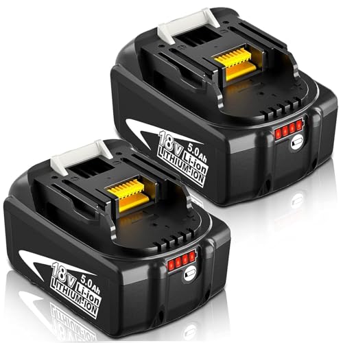 Batería-de-repuesto-BL1850B-de-5,0-Ah-(2-unidades),-compatible-con-Makita-de-18-V,-de-litio,-BL1860B,-BL1860,-BL1850B,-BL1850,-BL1840,-BL1830B,-BL1830-y-BL1815,-para-herramientas-eléctricas-inalámbricas-(blanco).