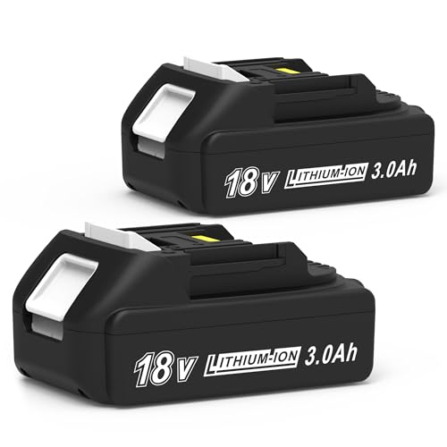 Batería-de-repuesto-CHAUNVEN-de-3000-mAh-y-18-V-para-Makita,-compatible-con-baterías-de-18-V-BL1830B,-BL1840B,-BL1850B,-BL1860B-y-BL1815B-(2-unidades)