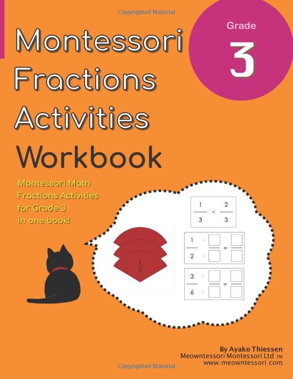 Libro: Grade 3 Montessori Math Fractions Activities Workbook: Montessori Fractions Equivalency Activities in One Book! (Grade 3 Math Series)