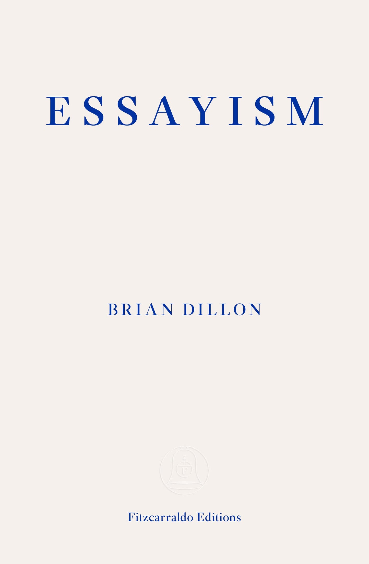 Libro: Essayism