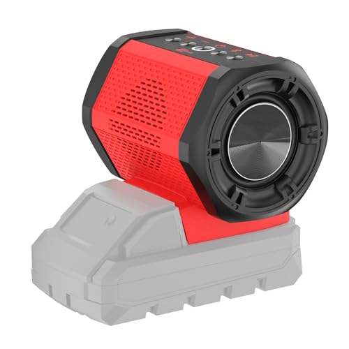 Altavoz-Bluetooth-ohyes-compatible-con-baterías-Milwaukee-de-18-V-para-lugares-de-trabajo,-campamentos-y-talleres-(batería-no-incluida)
