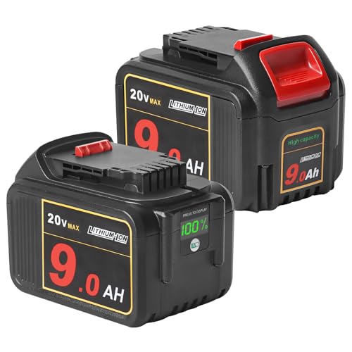 Batería-de-repuesto-AMICROSS-de-20-V-para-Dewalt-(20-V,-9,0-Ah),-alta-capacidad,-compatible-con-herramientas-y-cargadores-Dewalt-de-20-V-(paquete-de-2)