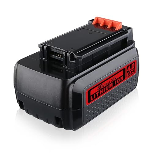 Batería-de-litio-de-repuesto-de-40-voltios-máx.-4,0-Ah-para-Black-and-Decker-de-40-V-(LBX2040,-LBXR36,-LBXR2036,-LST540,-LCS1240,-LBX1540,-LST136W).-Compatible-con-herramientas-inalámbricas-Black-and-Decker-de-40-V.