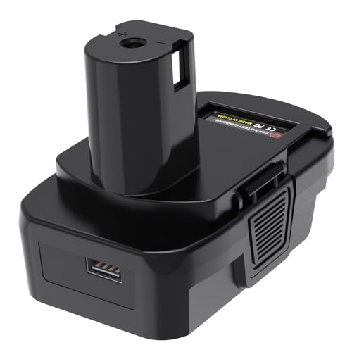 Adaptador-de-batería-Kzreect-con-puerto-USB-compatible-con-DeWalt-18V/20V-y-Milwaukee-18V-para-herramientas-Ryobi-One+-18V-DM18RL