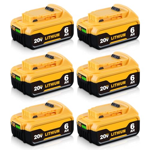 Xmenany---Paquete-de-6-baterías-de-iones-de-litio-DCB200-de-6000-mAh-para-DeWalt-20-V-MAX-(X*R-DCB204,-DCB206,-DCB203,-DCB201,-DCB205-2,-DCB180,-DCB181).-Compatible-con-herramientas-y-cargadores-DeWalt-de-20-V.