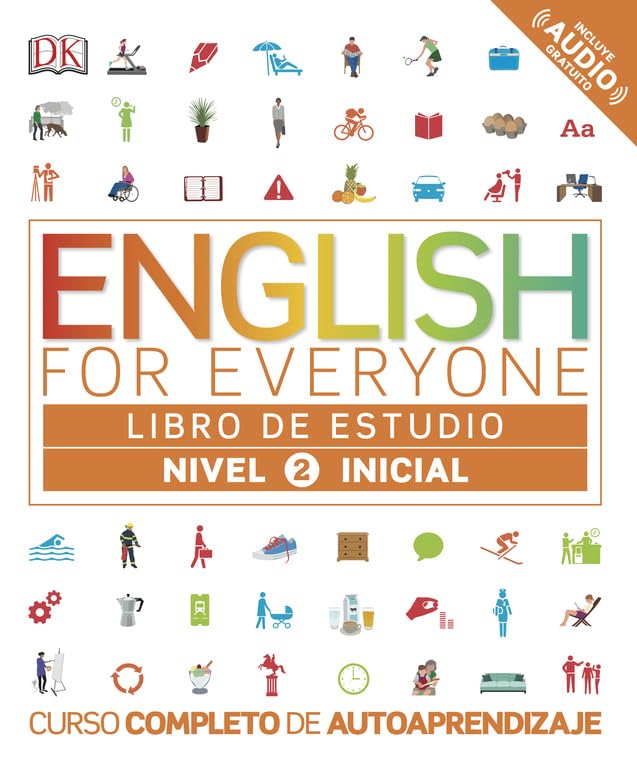Libro: English for Everyone - Libro de estudio (nivel 2 Inicial): Curso completo de autoaprendizaje (Aprender inglés)