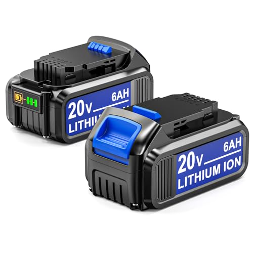 Batería-de-repuesto-mejorada-de-2-paquetes-de-6.0-Ah-para-Dewalt-20-V-Max.-Compatible-con-baterías-de-litio-Dewalt-de-20-voltios.-Compatible-con-baterías-Dewalt-de-20-V-DCB201,-DCB203,-DCB207,-DCB205,-DCB204-y-DCB206.-Herramientas-inalámbricas.