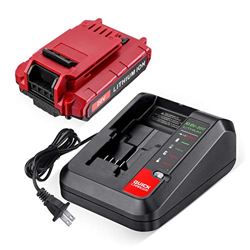 Batería-de-iones-de-litio-Porter-Cable-PCC685L-de-20-V-y-3,0-Ah-con-cargador-para-herramientas-eléctricas-inalámbricas-PCC685L,-PCC680L,-PCC682L,-PCC685LP,-PCC692L-y-PCC681L.