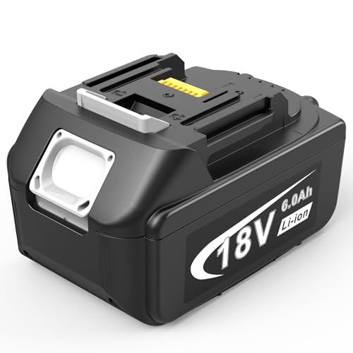 Batería-de-litio-de-larga-duración-Djsanu-de-18-V-y-6000-mAh-para-Makita-de-18-V,-6-Ah-de-potencia-con-indicador-LED,-compatible-con-Makita-BL1850B/BL1860B/BL1840B/BL1820B-y-herramientas/cargadores-inalámbricos.