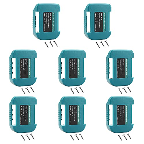 ZLWAWAOL---Soporte-de-batería-para-pared-(8-unidades),-compatible-con-baterías-de-iones-de-litio-de-18-V-Makita/Bosch-BL1860,-BL1850-y-BAT609-(estuche-azul,-8-unidades)