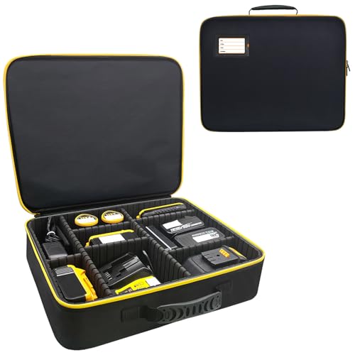 Estuche-de-batería-ajustable-para-baterías-y-cargadores-Dewalt/Ryobi/CRAFTSMAN/Milwaukee/Makita-de-8-V/12-V/18-V/20-V/60-V,-con-construcción-robusta-y-divisores-ajustables.