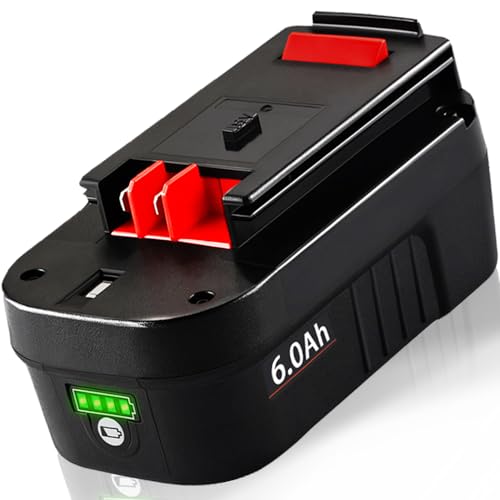 TenHutt-【¡Ion-de-litio-de-6.0-Ah!-|-NO-Ni-MH】-Batería-de-repuesto-de-18-V-para-Black-&-Decker-HPB18-HPB18-OPE-244760-00-A1718-FS18FL-FSB18-Firestorm,-herramientas-eléctricas-inalámbricas,-batería-de-litio