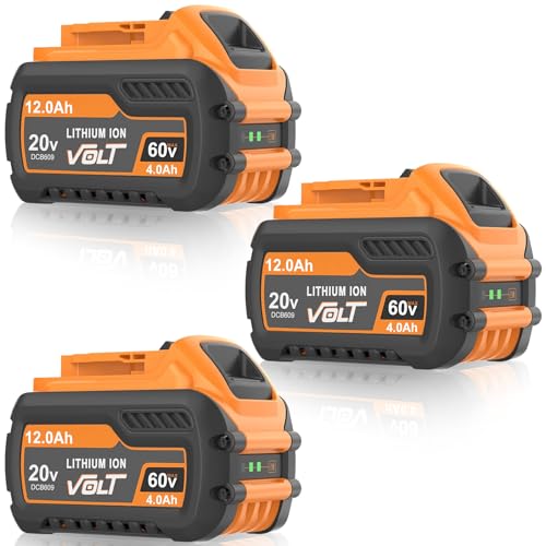 Kulatiom---Batería-de-litio-de-repuesto-(3-unidades,-12,0-Ah)-para-herramientas-eléctricas-Dewalt-de-20-V/60-V,-compatible-con-la-batería-Flex-Volt-DeWalt-de-20-V/60-V-DCB609-DCB612-DCB606