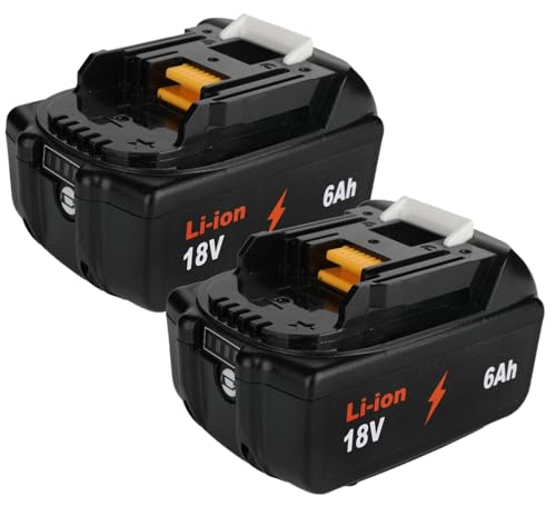 SFMAKDZ-【Paquete-de-2】-Batería-de-repuesto-de-18-V-y-6-Ah-para-Makita-BL1860B,-compatible-con-herramientas-BL1820,-1830B,-1840B-y-1850B.-Baterías-de-doble-potencia-compatibles-con-cargador-Makita-de-18-V-(alta-capacidad-de-6-A).