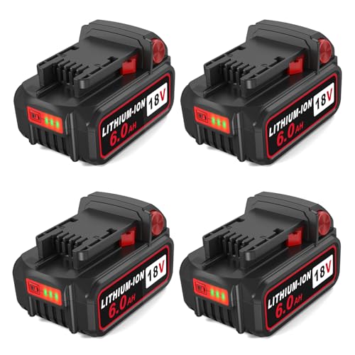 YongerTool---Paquete-de-4-baterías-de-iones-de-litio-de-18-V-y-6-Ah-para-Milwaukee-m-18-(48-11-1840,-48-11-1850,-48-11-1860-y-48-11-1830)