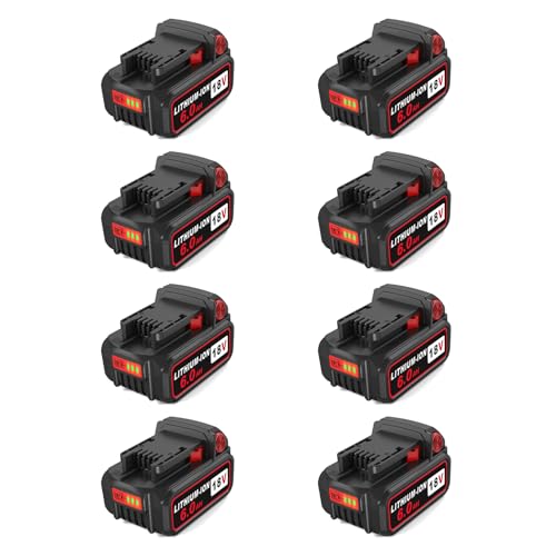 Batería-de-repuesto-de-18-V-y-6-Ah-para-herramientas-eléctricas-Milwaukee-m18-(paquete-de-8)