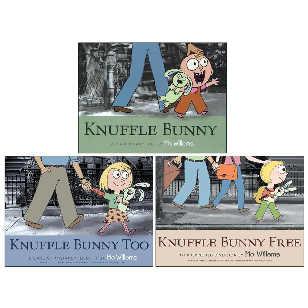 Libro: Knuffle Bunny Series Collection 3 Books Set By Mo Willems (Knuffle Bunny, Knuffle Bunny Too & Knuffle Bunny Free)
