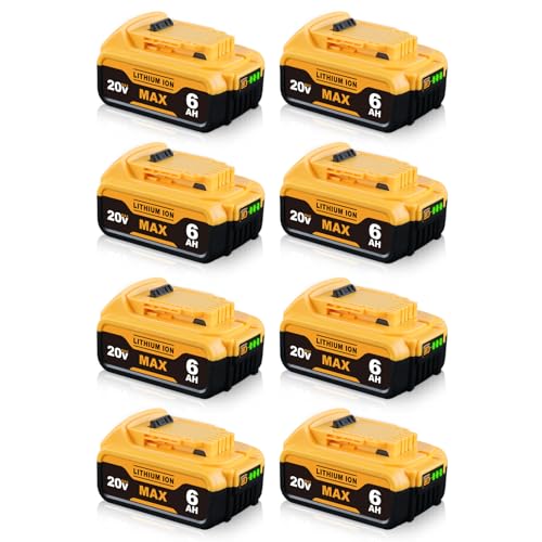 Paquete-de-8-baterías-DCB200-de-6000-mAh-de-repuesto-para-Dewalt-de-20-V,-compatibles-con-baterías-de-iones-de-litio-Dewalt-DCB200,-DCB204,-DCB203,-DCB207-y-DCB208,-compatibles-con-herramientas-eléctricas-inalámbricas-de-20-V.