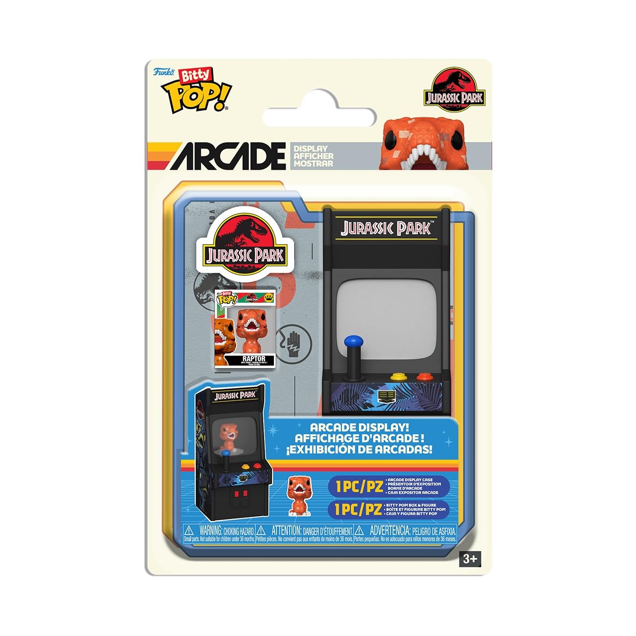 Funko Bitty Pop! Arcade Cabinet: Jurassic Park - Raptor