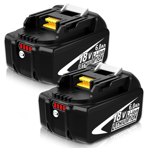 Batería-de-repuesto-BL1860B-de-18-voltios-y-6,0-Ah,-compatible-con-Makita-BL1860,-BL1850B,-BL1850,-BL1840,-BL1830,-BL1820,-BL1815B-y-LXT400-(2-unidades),-con-indicador-LED,-para-herramientas-eléctricas-inalámbricas-(blanco)