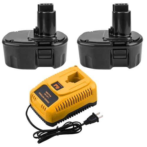 Paquete-de-2-baterías-de-repuesto-de-3,6-Ah-Ni-MH-de-14,4-voltios-DC9091-DW9094-y-cargador-DC9310-compatibles-con-baterías-Dewalt-de-14,4-V-XRP-DC9091-DW9094-DW9091-DC9094-DE9091-DE9092-DE9038-(negro)