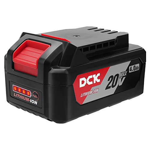 Batería-de-litio-DCK-de-20-V-y-4-Ah,-compatible-con-herramientas-eléctricas-inalámbricas-de-20-V-máx.,-indicador-LED-de-4-celdas,-larga-duración,-carga-rápida-para-taladro-percutor-sin-escobillas-(FFBL2040)