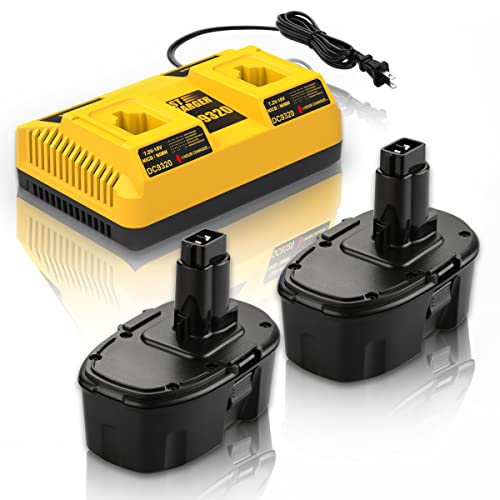 Paquete-de-2-baterías-de-repuesto-ANTRobut-de-4,5-Ah-para-Dewalt-18-V-XRP-y-cargador-DC9320-para-baterías-de-18-voltios-DC9096-DC9099-DC9098-DW9096-DW9099-DW9098-+-cargador-de-batería-de-2-puertos