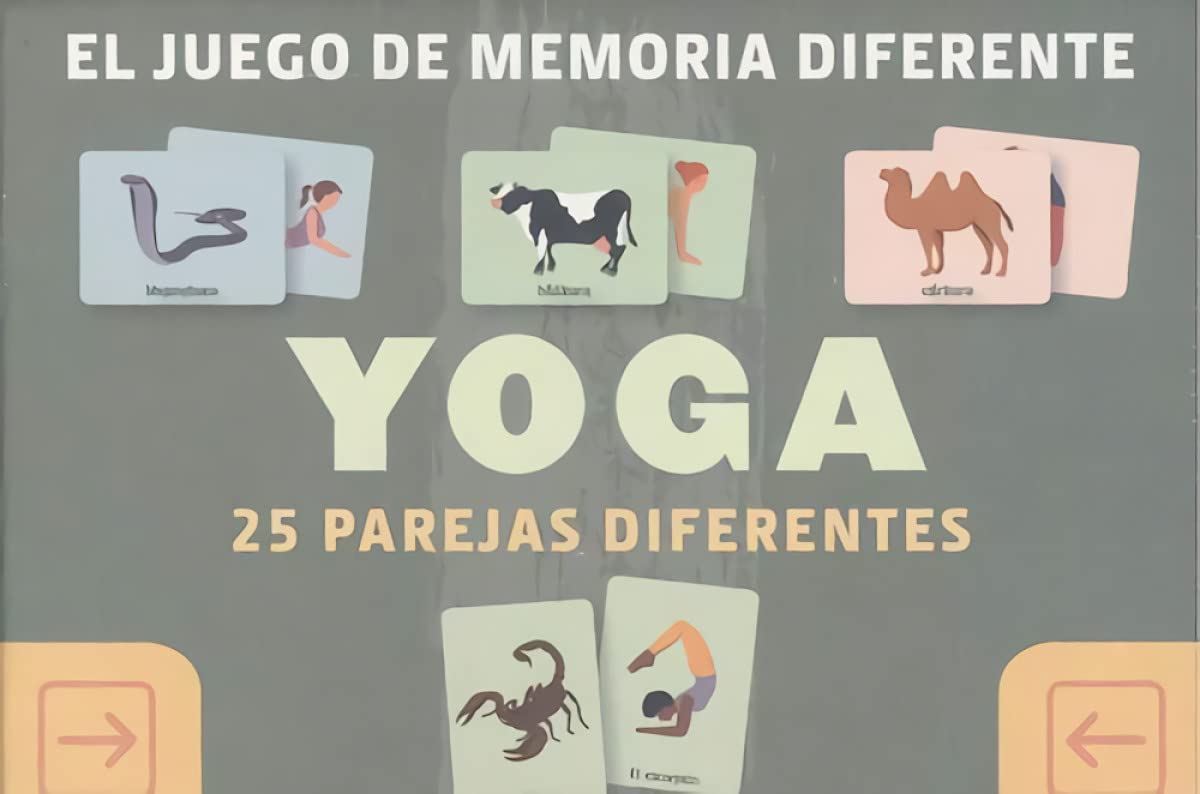 Libro: JUEGO DE MEMORIA DIFERENTE YOGA: 25 PAREJAS DIFERENTES