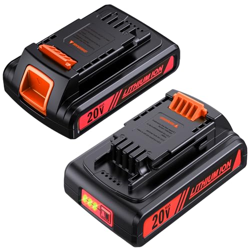 Batería-de-repuesto-para-Black-and-Decker-20V-MAX-(LBXR20),-batería-de-iones-de-litio-de-4.0-Ah,-compatible-con-herramientas-Black-Decker,-Stanley-y-Porter,-equipos-para-exteriores-y-aspiradoras-de-20-V-(paquete-de-2)