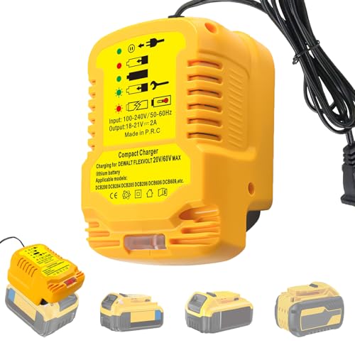 Cargador-de-batería-HXTMOJU-de-20-V,-repuesto-para-Dewalt,-cargador-de-batería-de-litio-de-20-V,-compatible-con-herramientas-eléctricas-DeWalt-18-V/20-V-Max-DCB201-DCB204-DCB207-DCB206-DCB203-DCB200-(no-compatible-con-12-V)