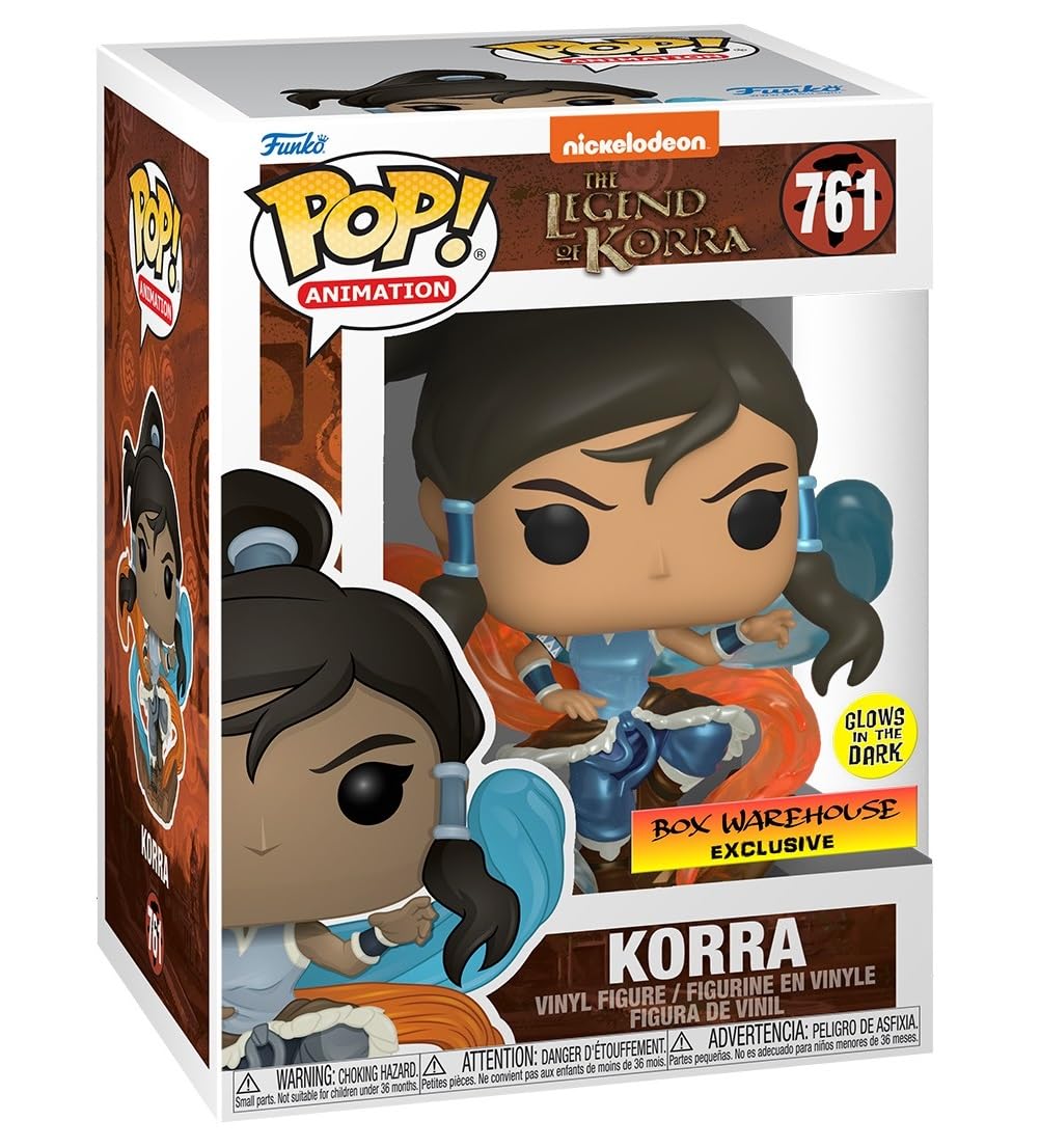 Funko Pop! Animación Legend of Korra - Korra (Brilla en la Oscuridad & Metálico), Exclusivo