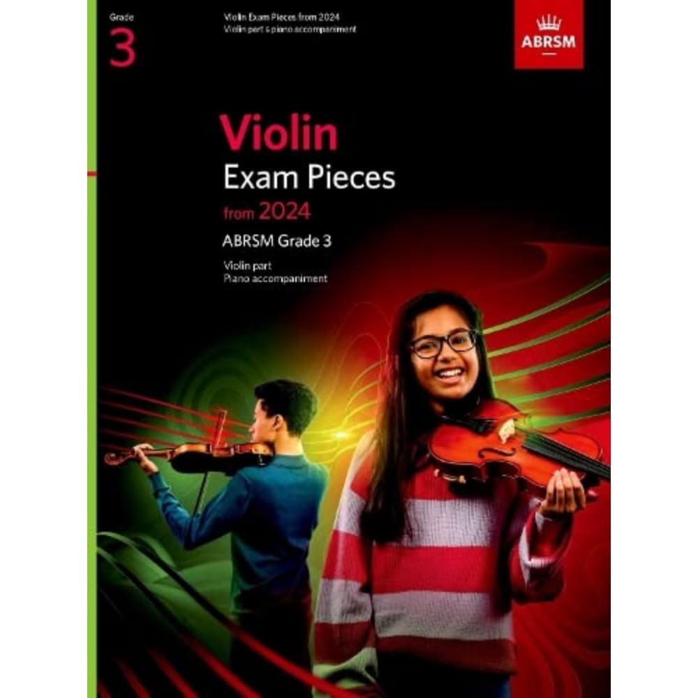 Libro: Violin Exam Pieces from 2024, ABRSM Grade 3, Violin Part & Piano Accompaniment (ABRSM Exam Pieces)