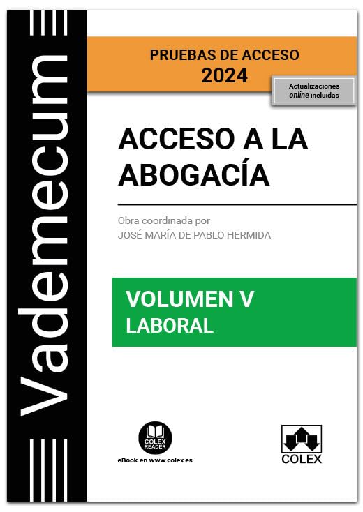 Libro: Acceso a la abogacía. Volumen V. Parte específica laboral (3.ª EDICIÓN)