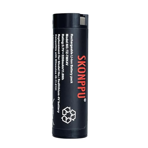 SKONPPU---Paquete-de-1-batería-de-litio-roja-USB-de-4-V,-compatible-con-Milwaukee-48-11-2131,-con-un-20-%-más-de-autonomía,-para-faros,-linternas-y-otras-herramientas-Milwaukee