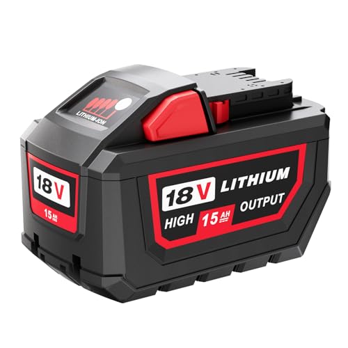 Batería-de-repuesto-Sunmokite-para-Milwaukee-M-18-de-alto-rendimiento,-18-V,-15-Ah,-iones-de-litio,-compatible-con-baterías-Milwaukee-de-18-V-48-11-1890,-48-11-1880,-48-11-1852,-48-11-1850-y-48-11-1840,-herramientas-eléctricas-inalámbricas.