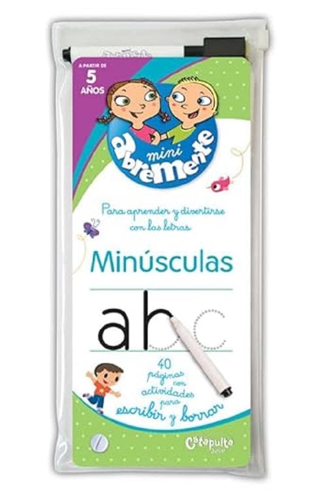 Mini Abremente. Para aprender y divertirse con la letra. Minúsculas (Abremente Escribir y Borrar)