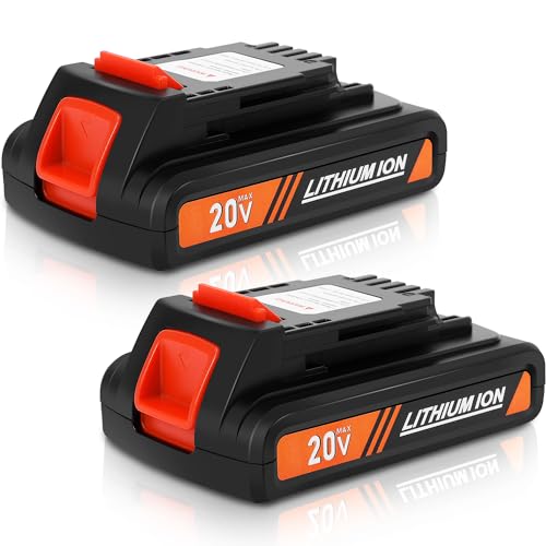 2-paquetes-de-baterías-de-repuesto-de-3,5-Ah-y-20-V-para-Black-&-Decker,-baterías-de-iones-de-litio-compatibles-con-herramientas-eléctricas-inalámbricas-Black-&-Decker,-Stanley-y-Porter-Cable-de-20-V.