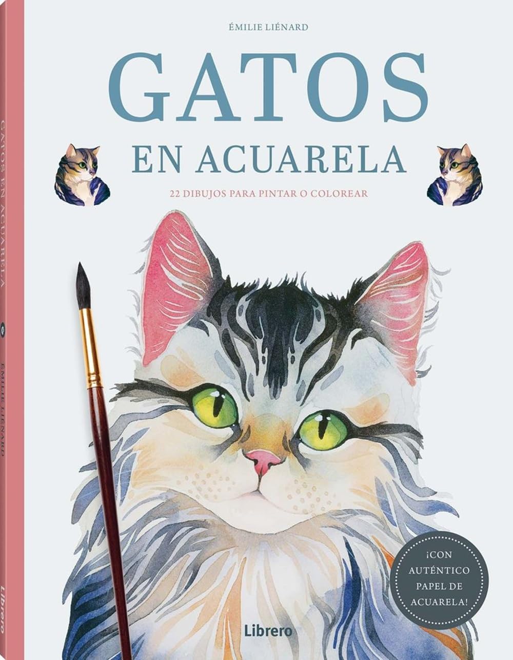 Libro: Gatos en acuarela: 22 dibujos para pintar o colorear. (DIBUJAR Y PINTAR)
