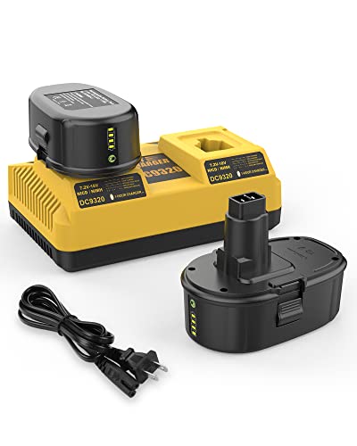 AYTXTG---Paquete-de-2-baterías-de-litio-de-7,0-Ah-para-Dewalt-de-18-V-(DC9096,-DC9098,-DC9099,-DE9039,-DE9095)-+-cargador-doble-rápido-de-2-puertos-(DC9320)