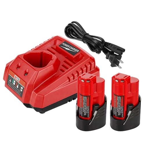 Batería-y-cargador-mejorados-de-3700-mAh,-compatible-con-Milwaukee-de-12-V.-Batería-de-repuesto-para-herramienta-M12-de-12-V-con-kit-de-cargador,-compatible-con-48-11-2411,-48-11-2440,-48-11-2420,-48-11-2401-y-48-11-2425.